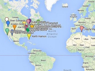 Create participant map for CLMOOC
